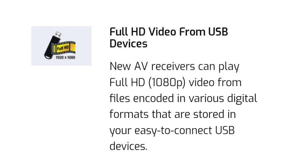 HD VIDEO FROM USB